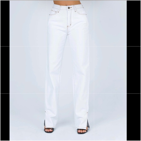 Princess Polly Denim - Princess Polly Lioness Alabama White Jeans